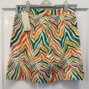 Etcetera Serengeti Colorful Wave Pattern Skirt